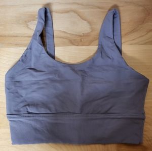 Til You Collapse Ribbed Collection Purple Sports Bra
